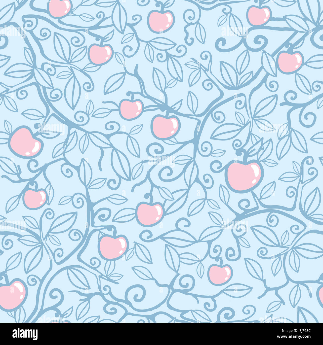 Apple Tree Musterdesign Hintergrund Stockfoto