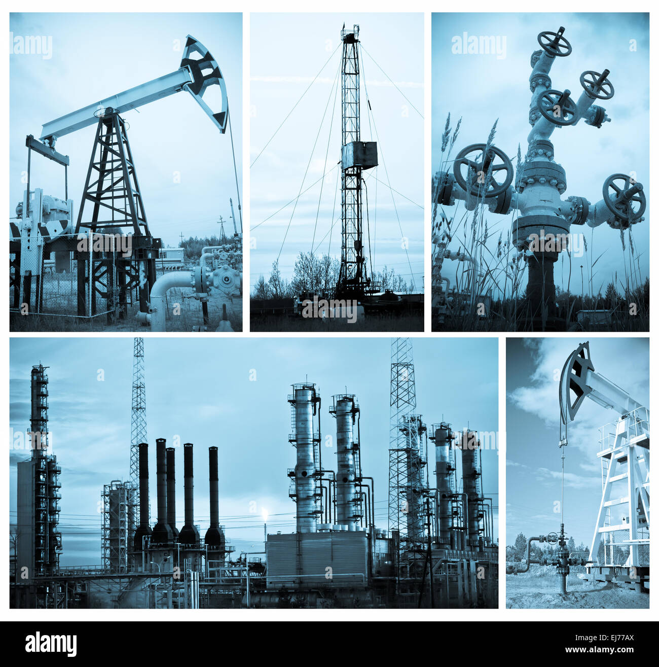 Öl-Industrie. Öl-Extraktion. Stockfoto