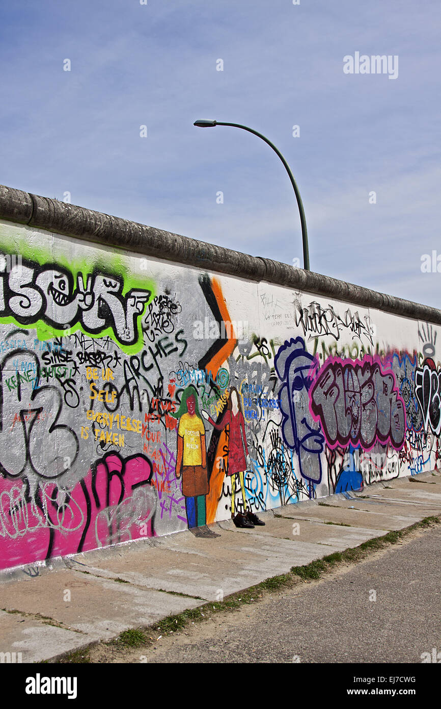 East Side Gallery Stockfoto