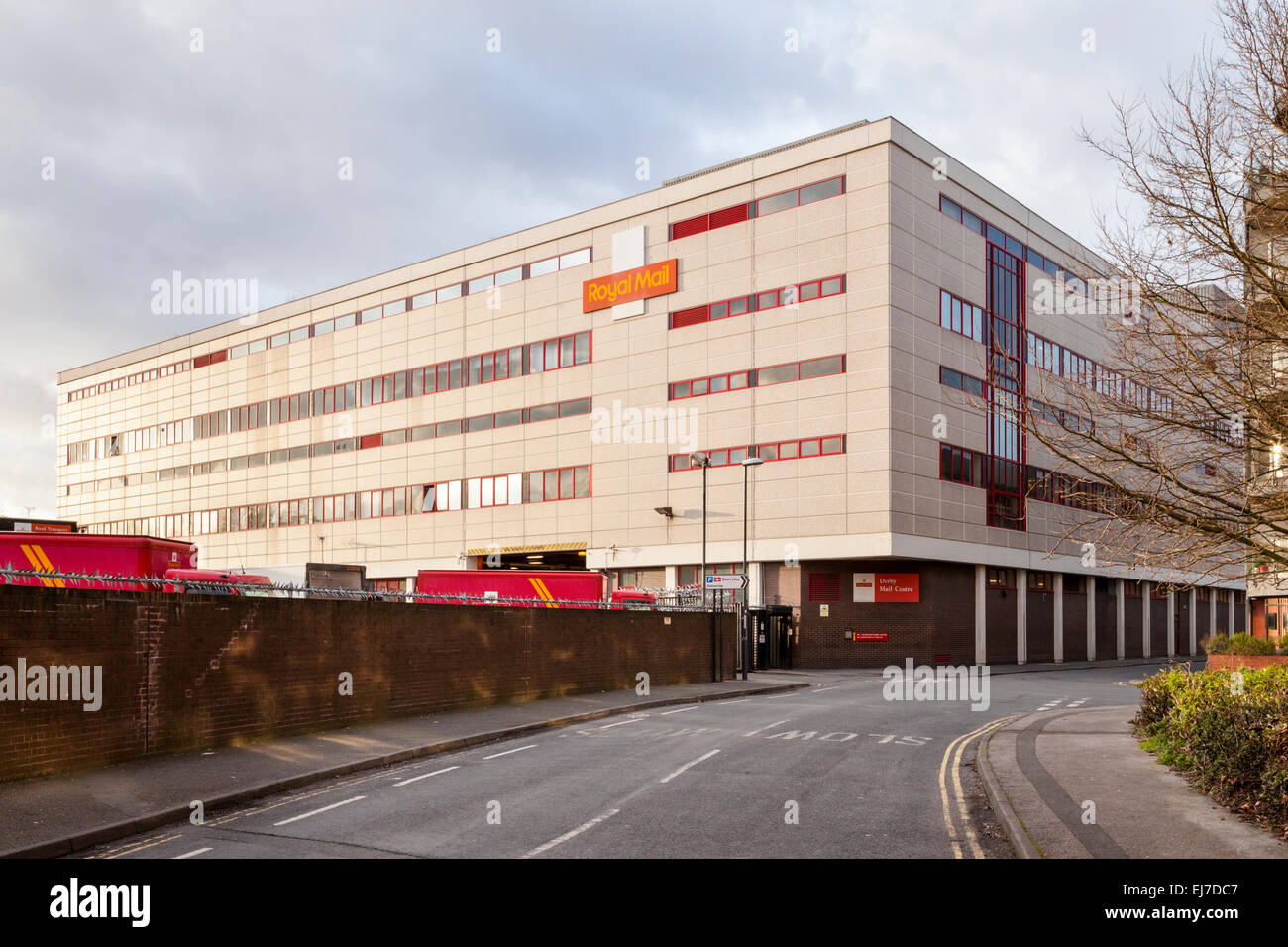 Die Sortierung und Zustellung Büro der Royal Mail in Midland Road in Derby, England, UK Stockfoto