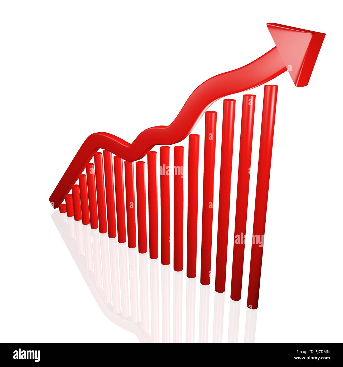 Markt finanzielles Wachstumsdiagramm Stockfoto