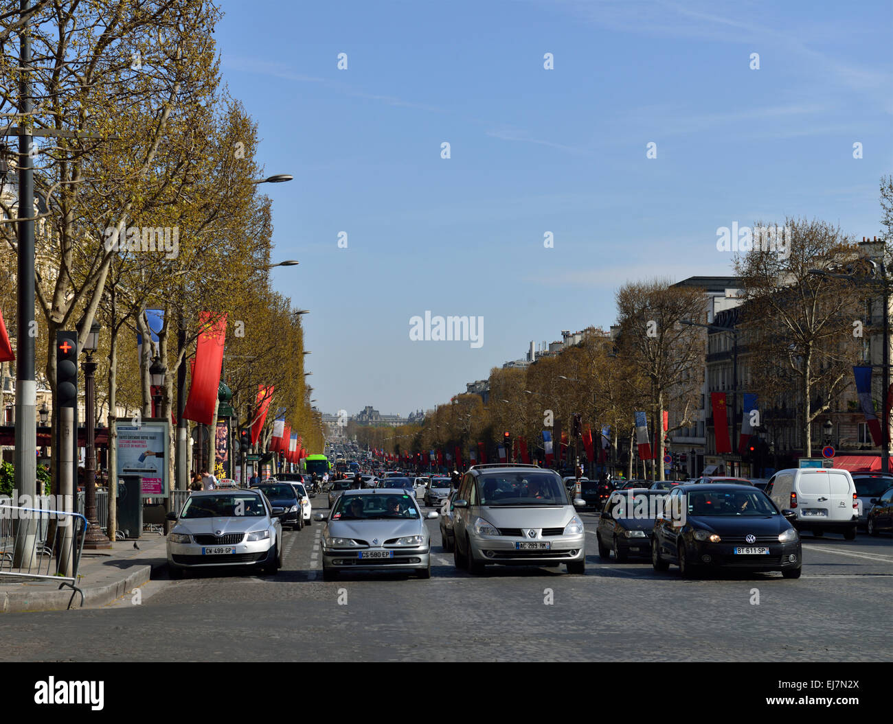 Avenue des Champs Elysees, 8. Arrondissement, Paris, France Stockfoto