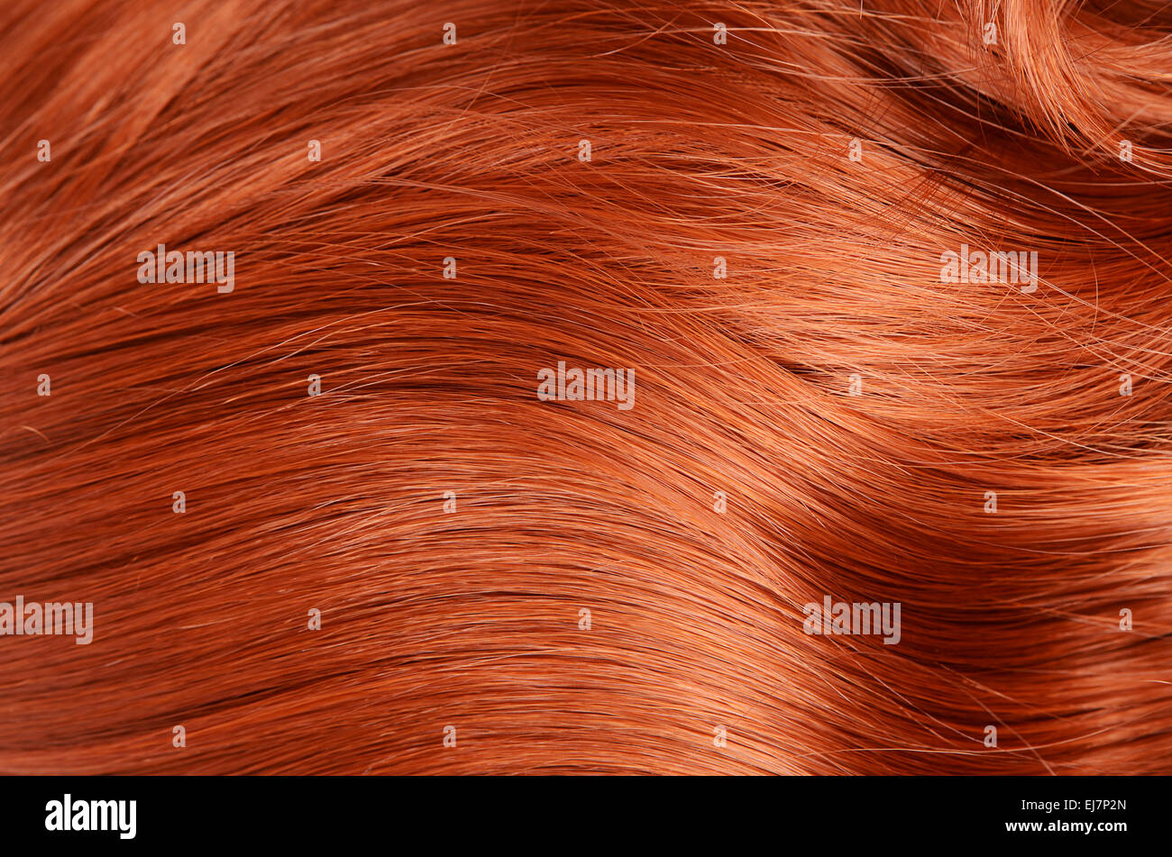 Schöne rote Haare als Hintergrund Stockfoto