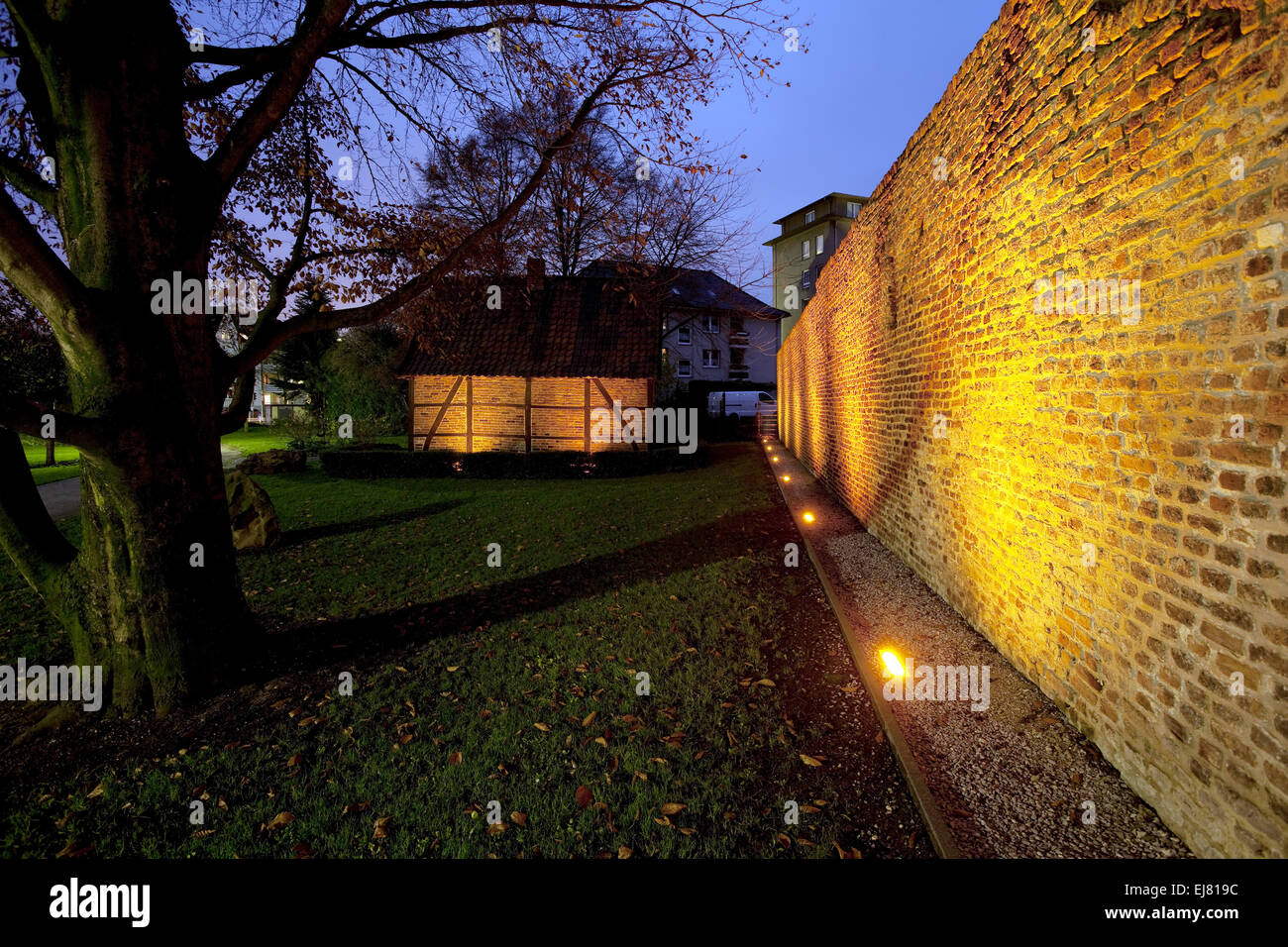 Stadtmauer, Dinslaken, Deutschland Stockfoto