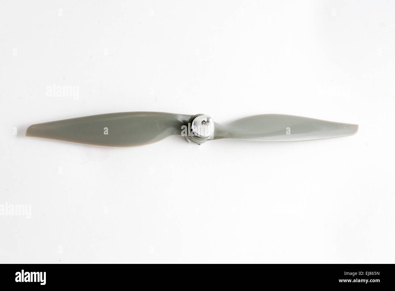 Graue Propeller für RC Flugzeug Stockfoto