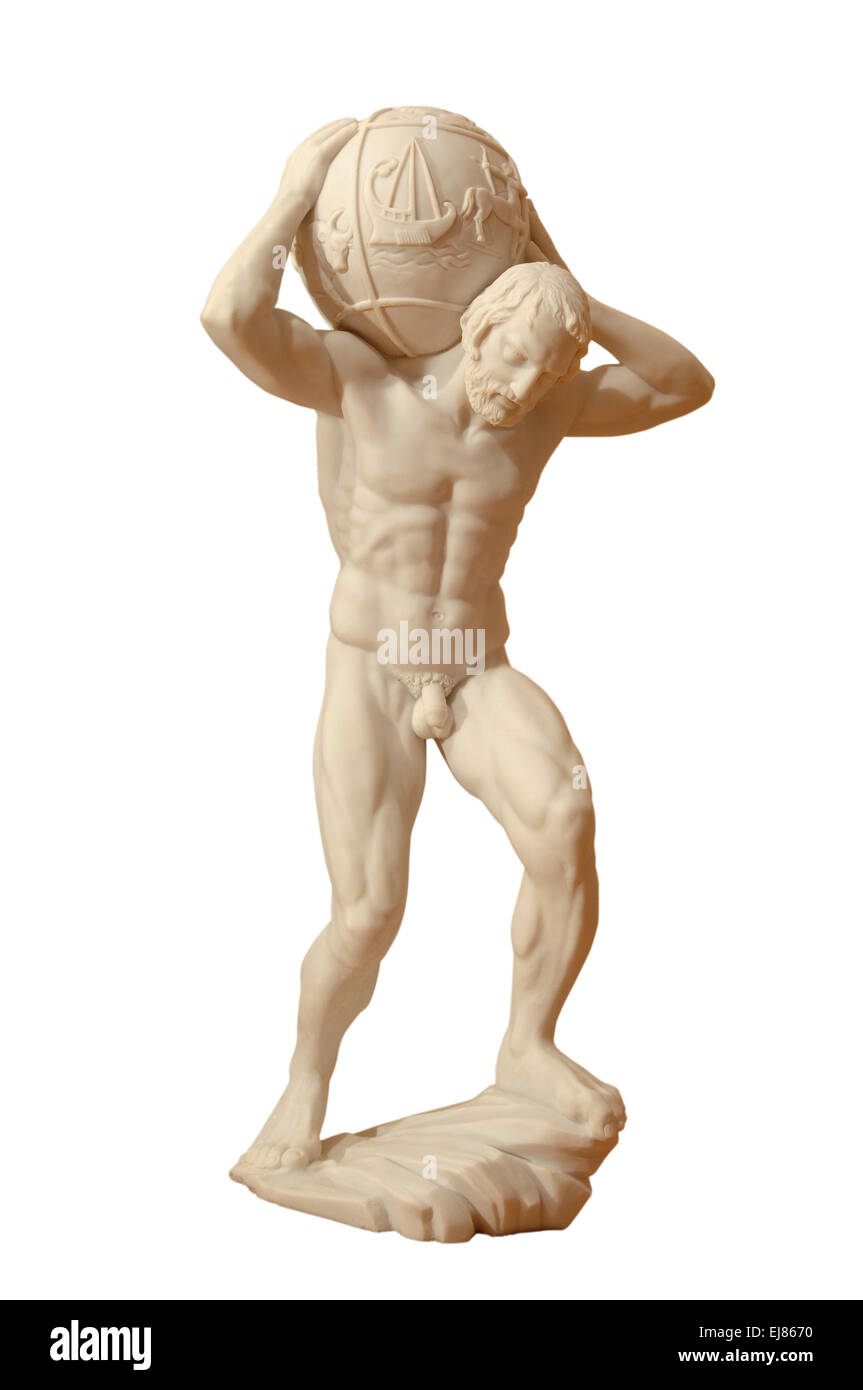 Statue des griechischen Gottes Stockfoto