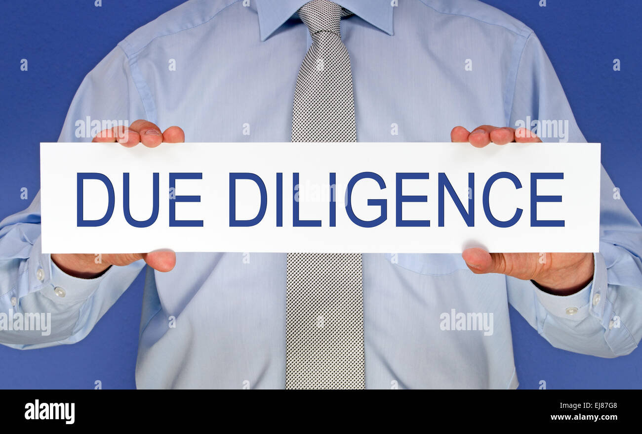 Due Diligence Stockfoto