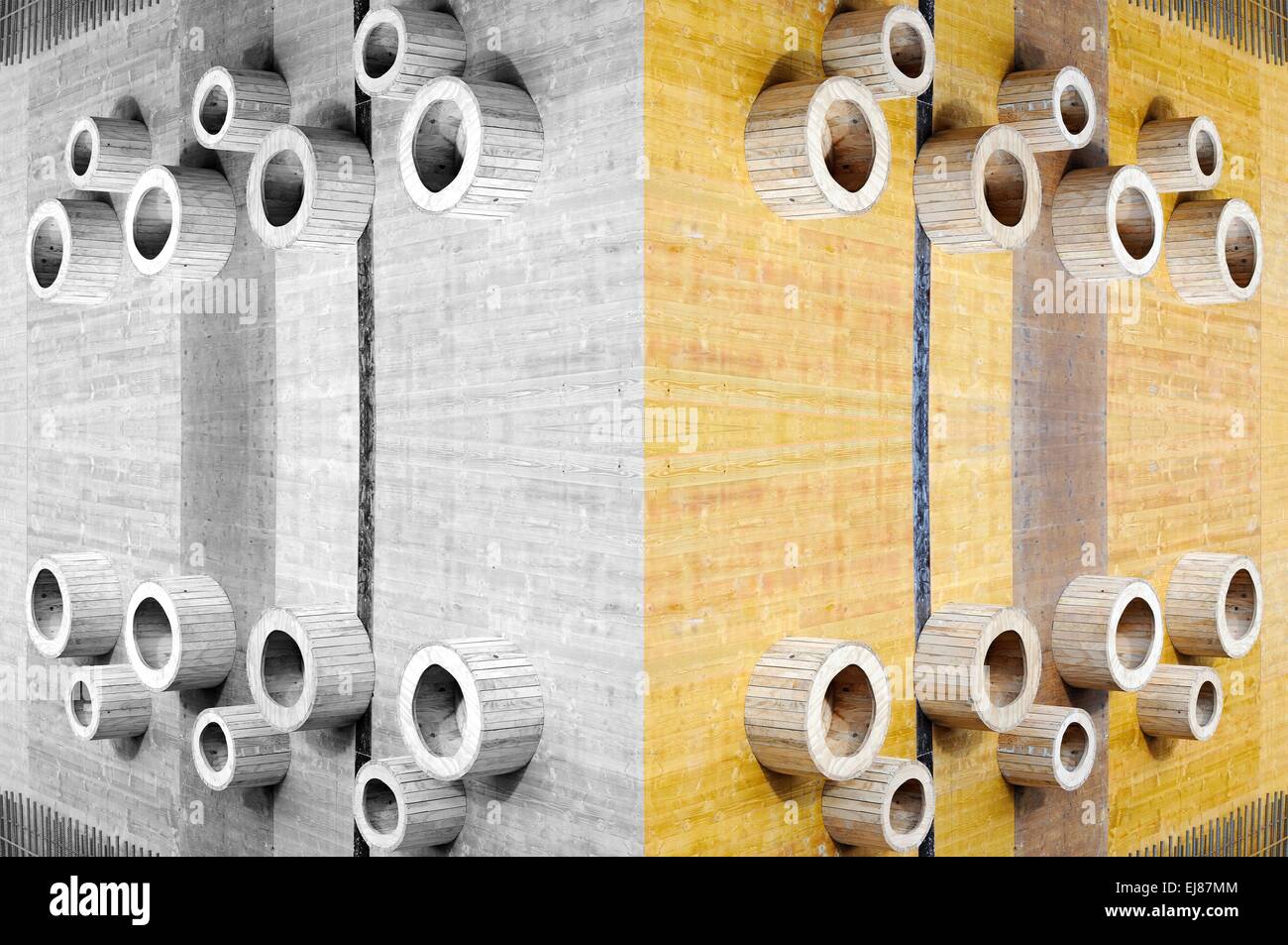 Bauliche form Stockfoto
