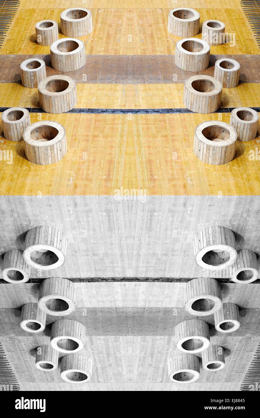 Holz-Schalung Stockfoto