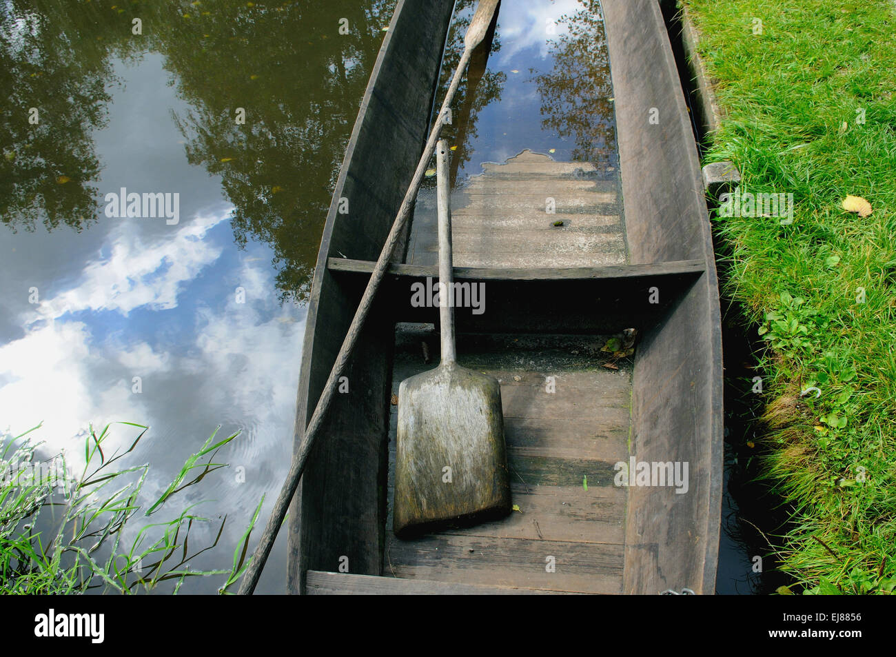 Boot in der Spreewald-Brandenburg-Deutschland Stockfoto