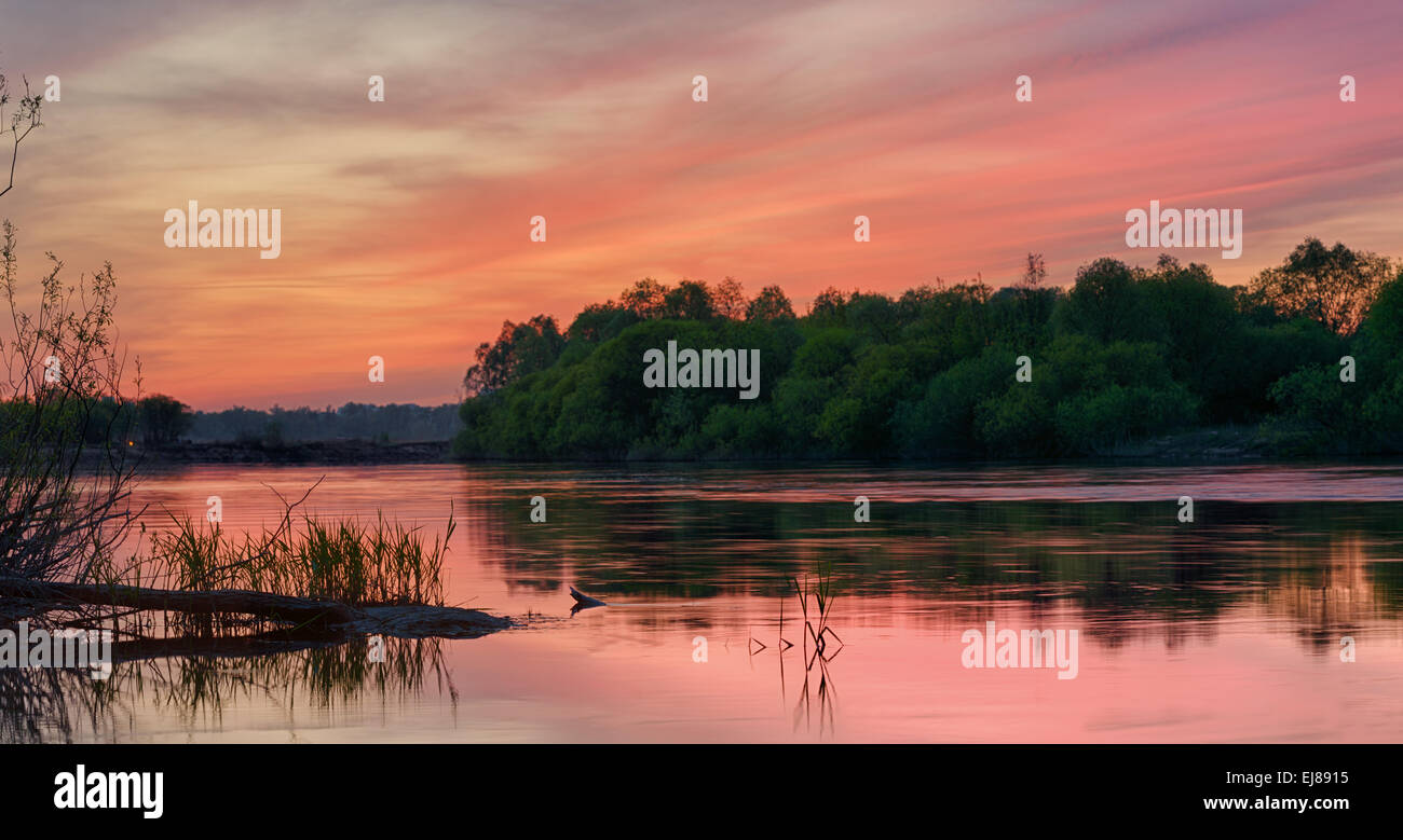 Fluss zu schlafen... Stockfoto