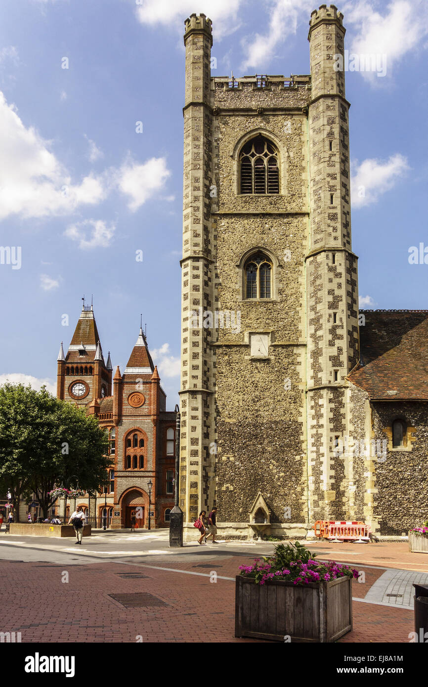 Zentrum der Stadt Reading Berkshire UK Stockfoto