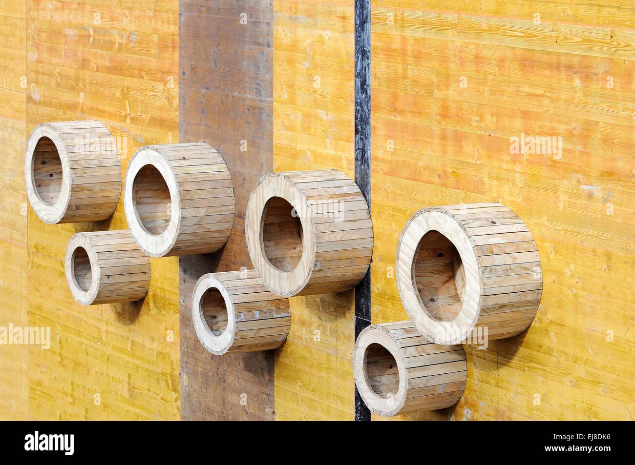 Beton-Schalungen Stockfoto