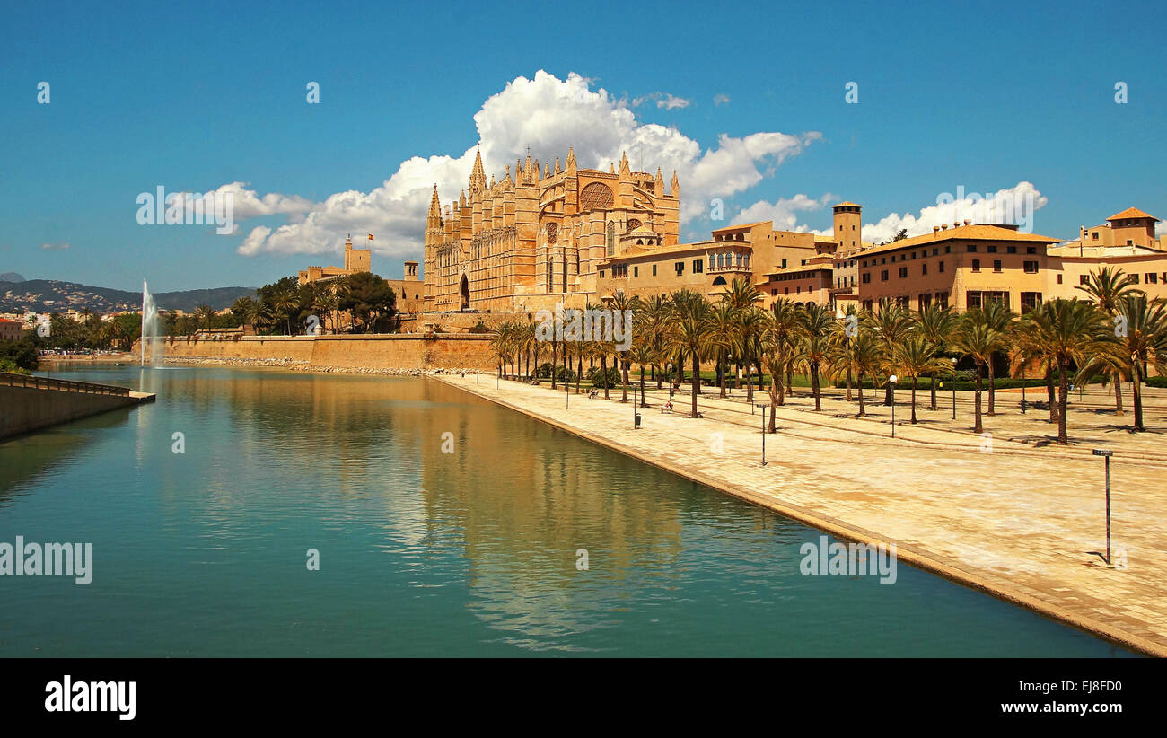Kathedrale von Palma De Mallorca-Spanien Stockfoto