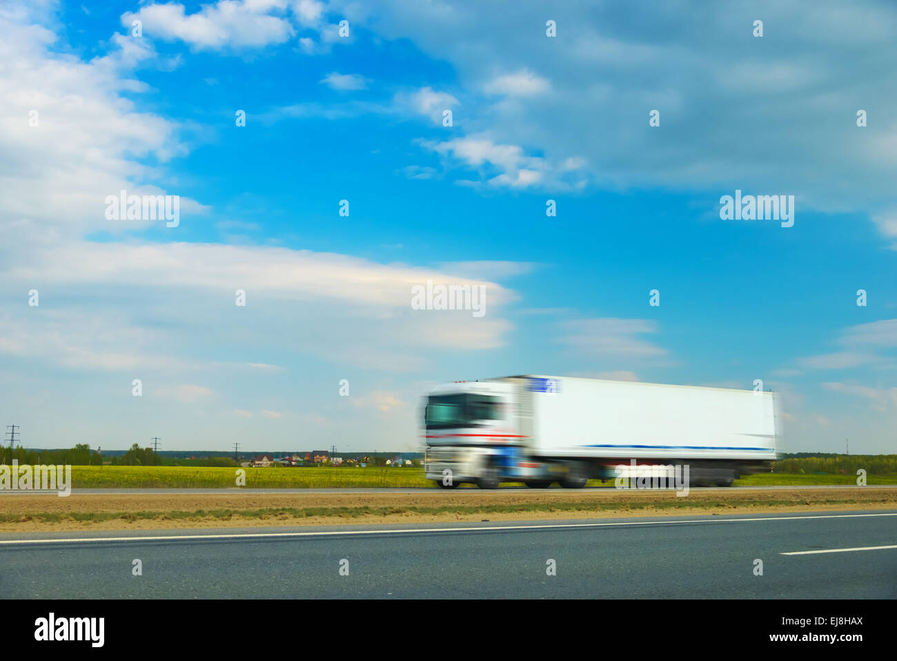 Auto in Bewegung Stockfoto