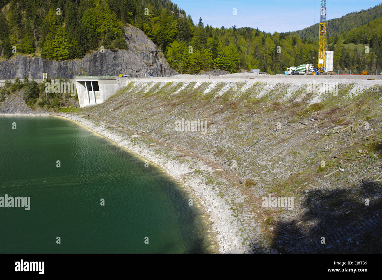 See-Sylvensteinspeicher Fluss Isar in Bavaia Stockfoto