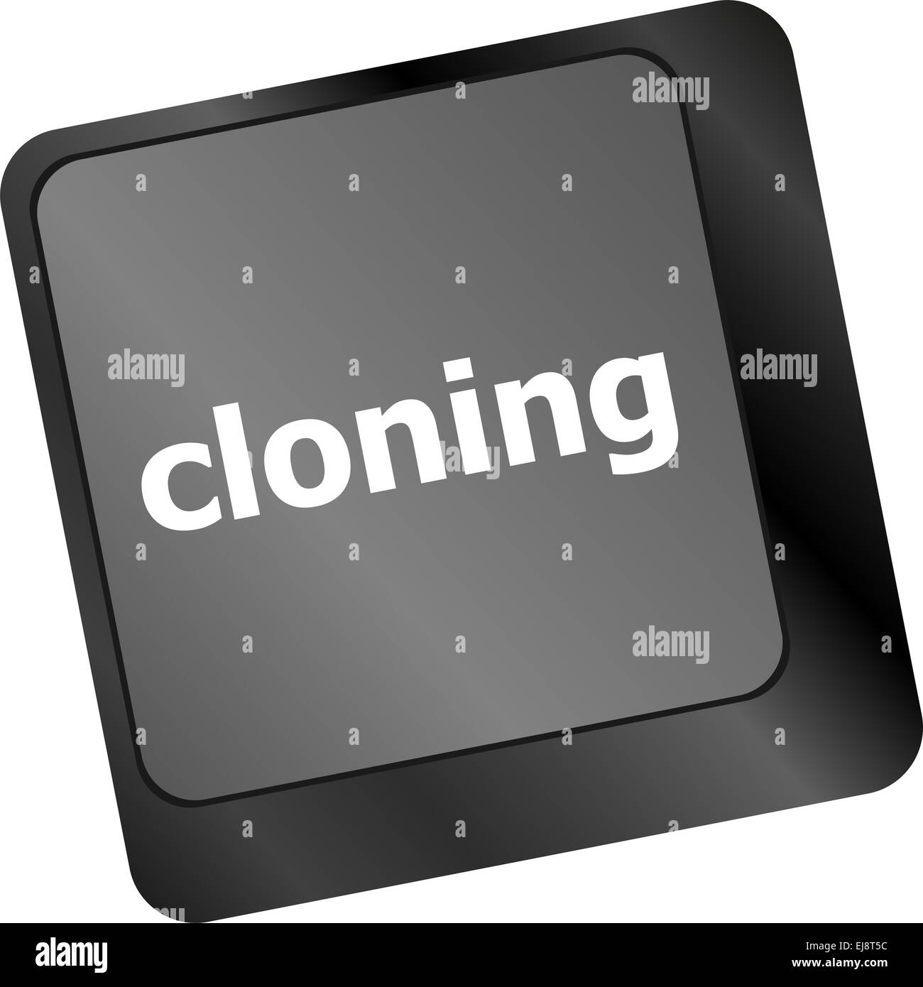 Klonen ist die Taste auf dem Computer pc Stockfoto