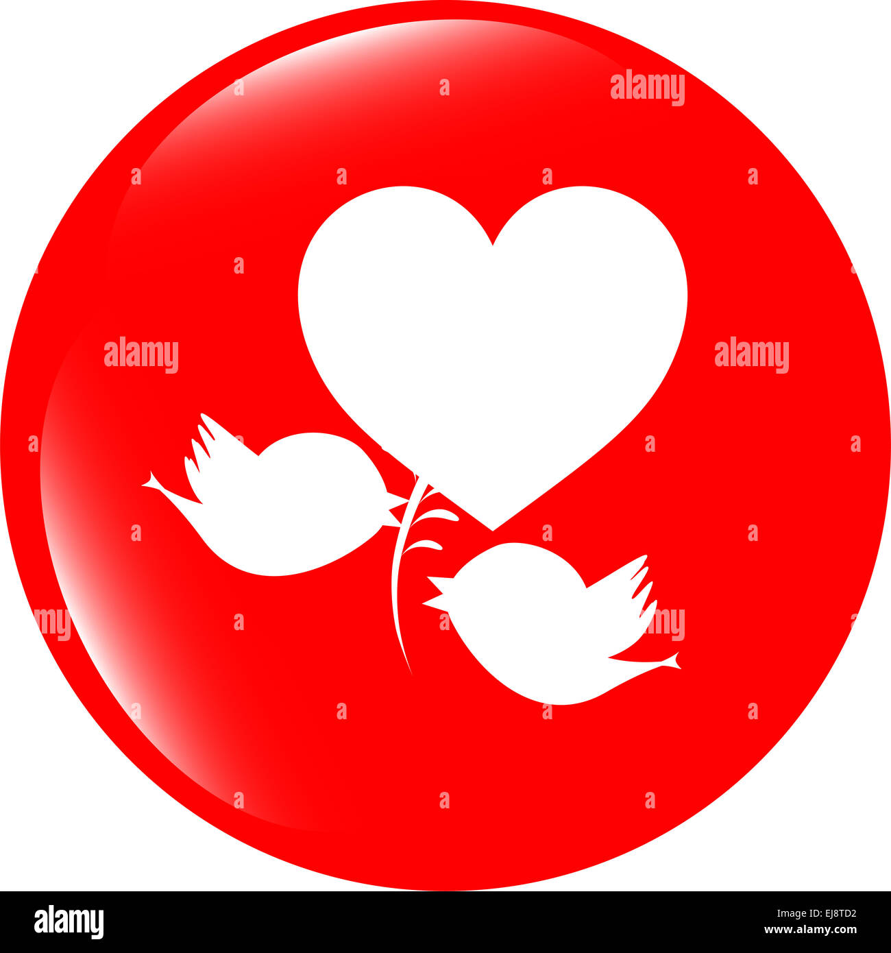 Vogel Familie Web Icons, Taste "Web app" Stockfoto