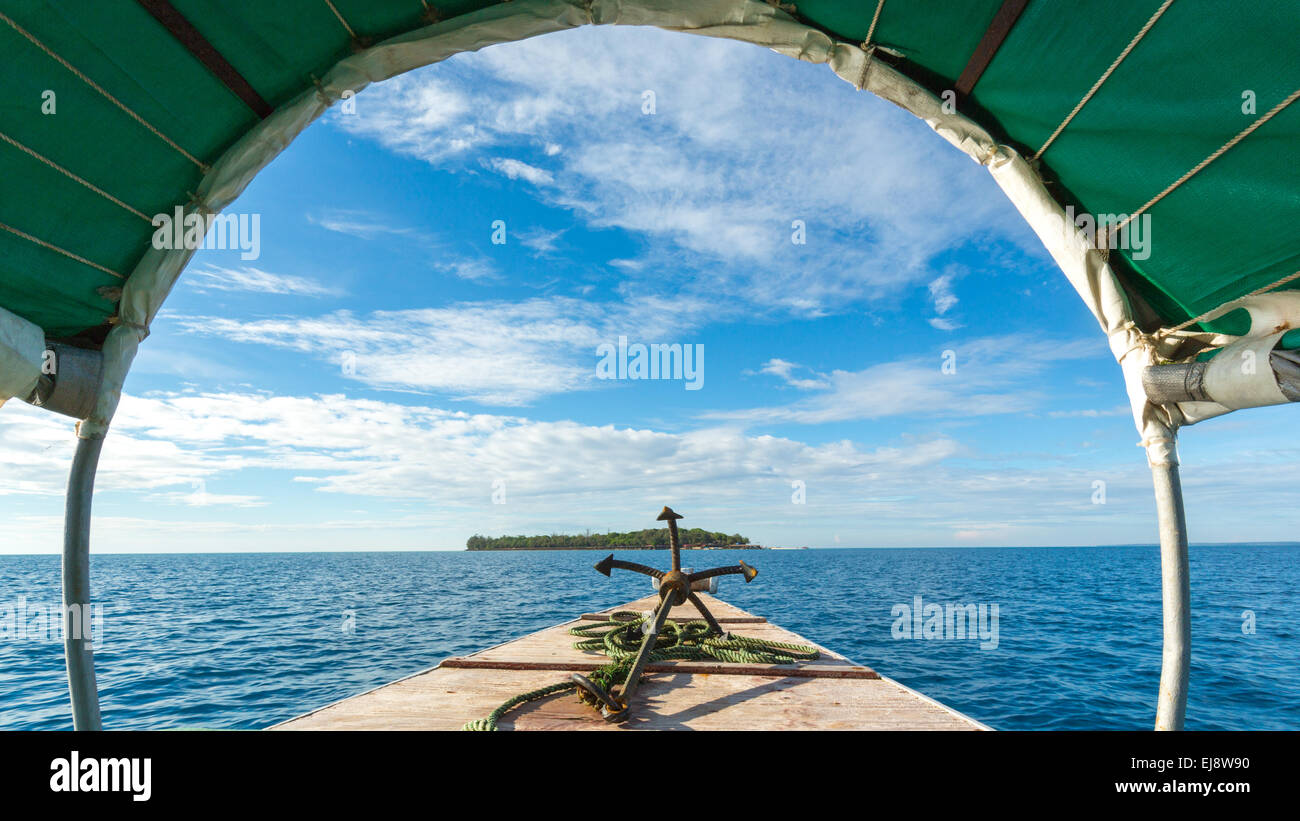 Überschrift auf Changuu Inseln Stockfoto