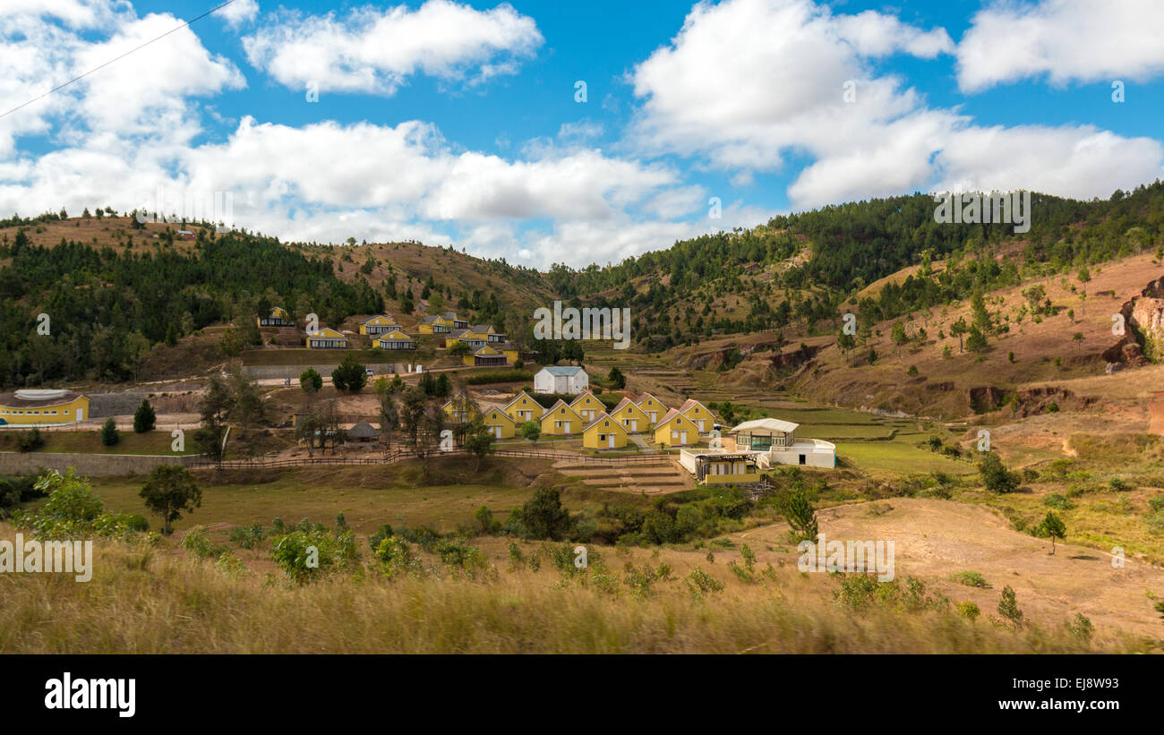 Madagassischen Häuser Stockfoto