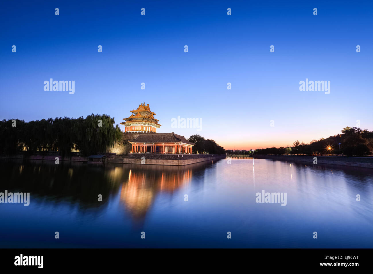 der Turm von Peking verbotene Stadt Stockfoto