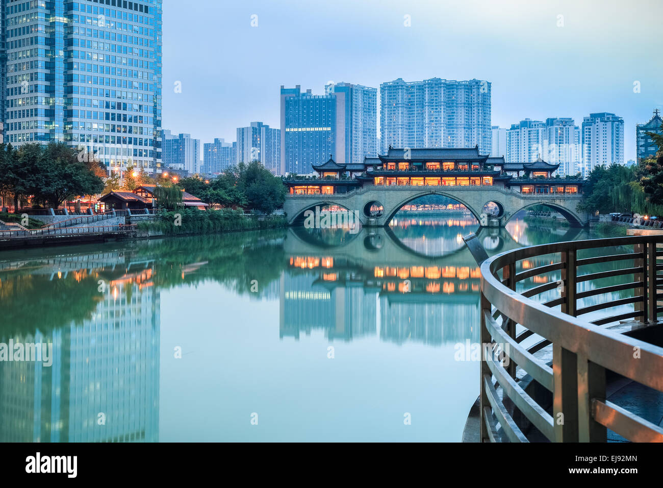 Chengdu-Landschaft Stockfoto