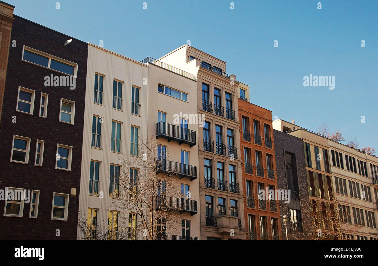 Moderne Wohnanlagen Berlin Deutschland Stockfoto