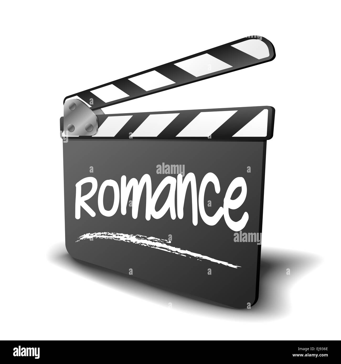 Clapper Board Romantik Stockfoto