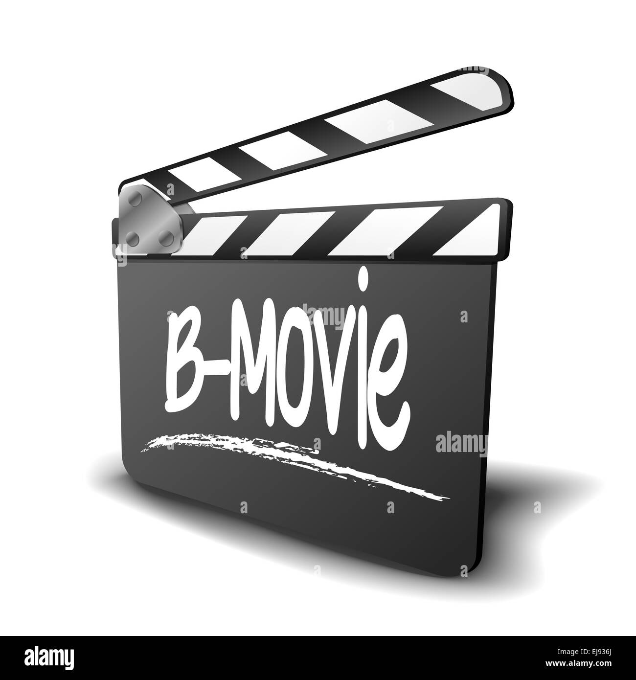 Clapper Board B-Movie Stockfoto