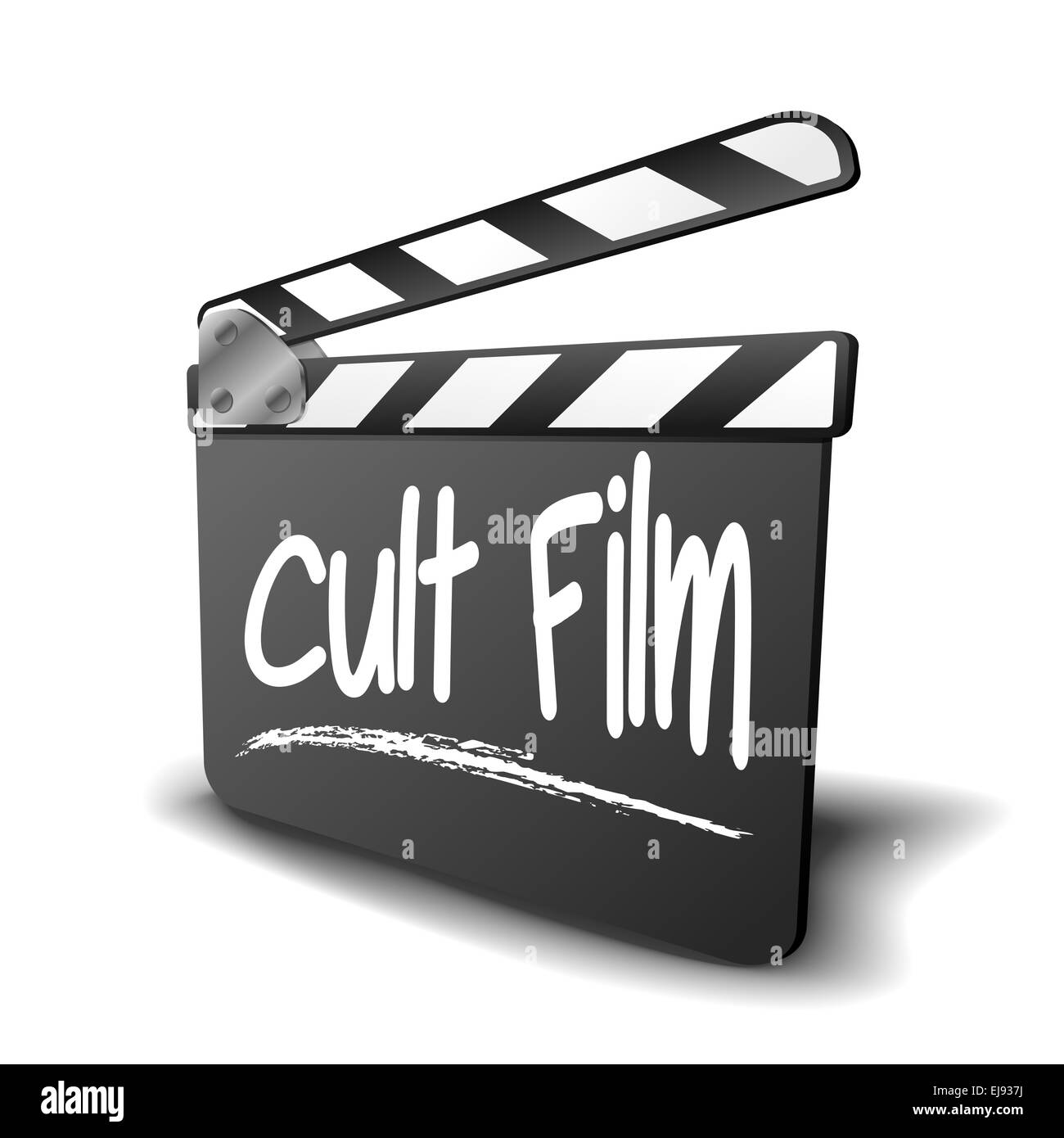 Clapper Board Kultfilm Stockfoto