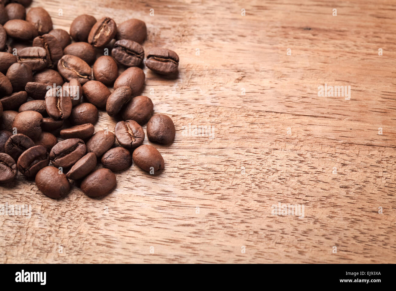 Kaffeebohnen Hintergrund Stockfoto