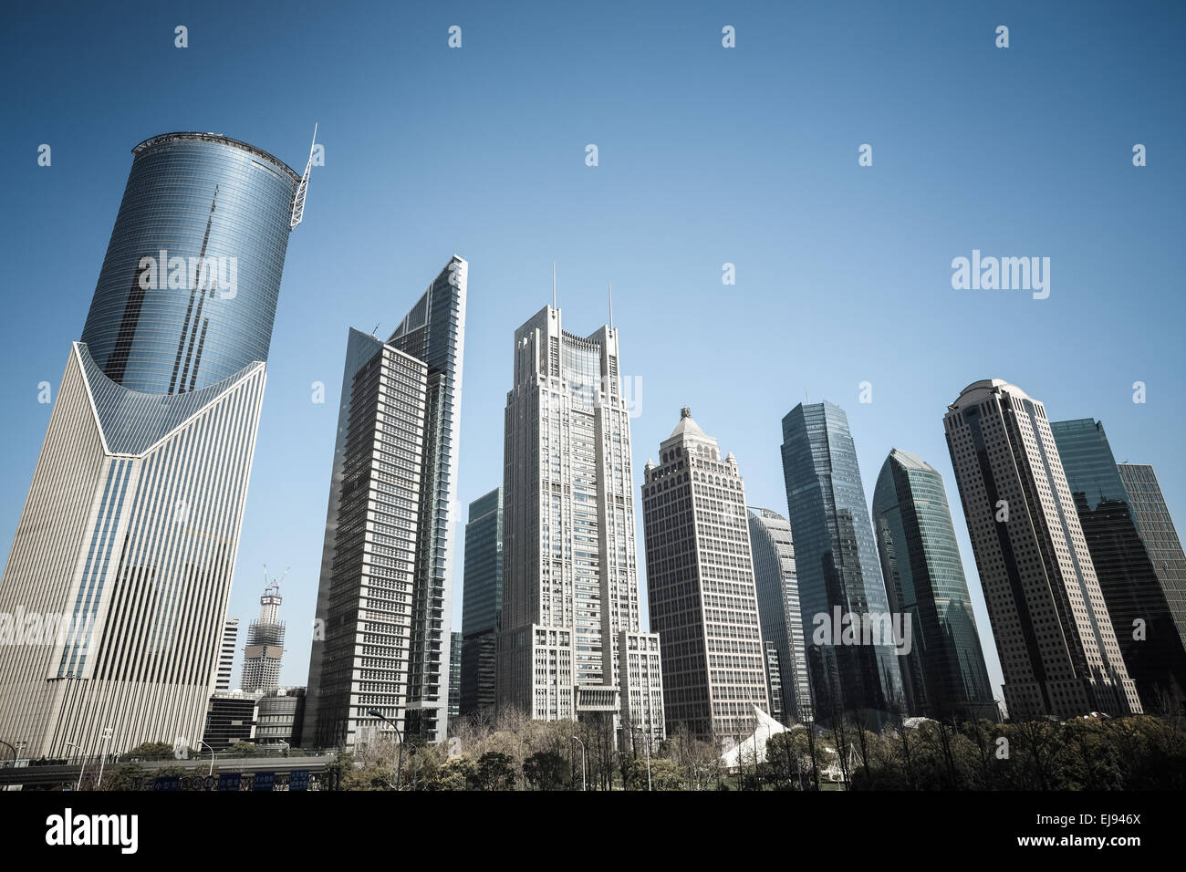 modernes Gebäude in shanghai Finanzplatz Stockfoto