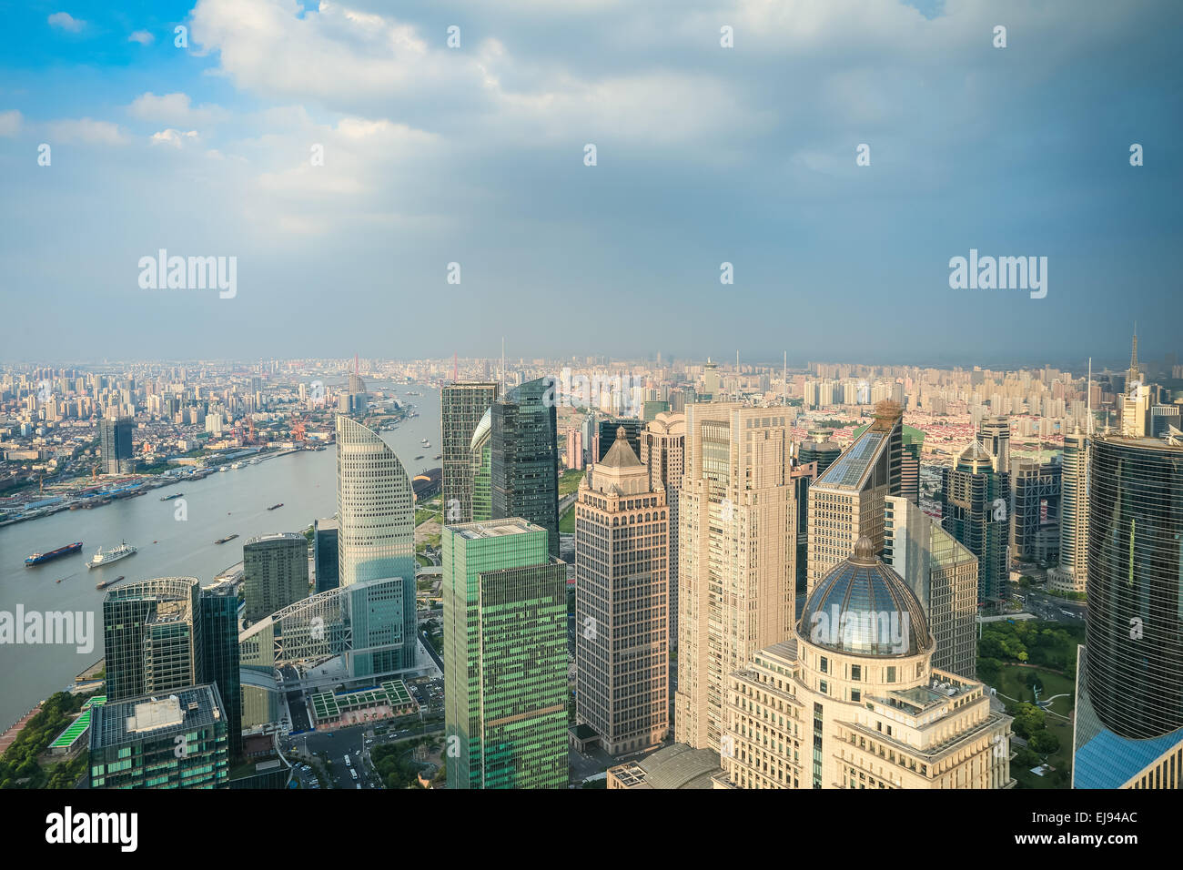 Luftaufnahme der Stadt Skyline von shanghai Stockfoto