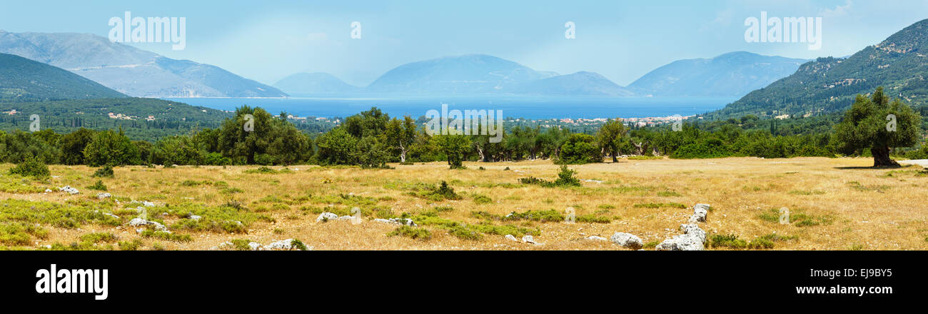 Sommer auf die Insel Ithaka (Griechenland). Stockfoto