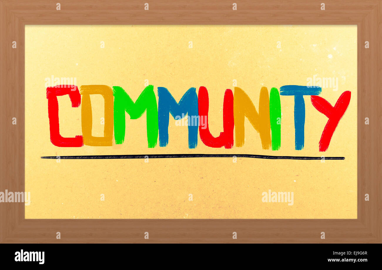 Community-Konzept Stockfoto