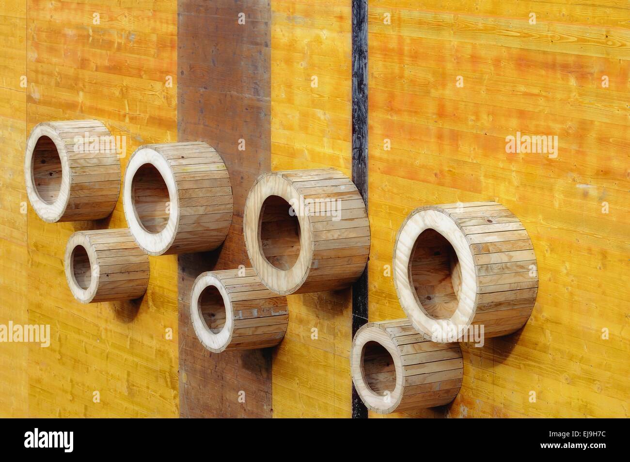 Holzbau Stockfoto