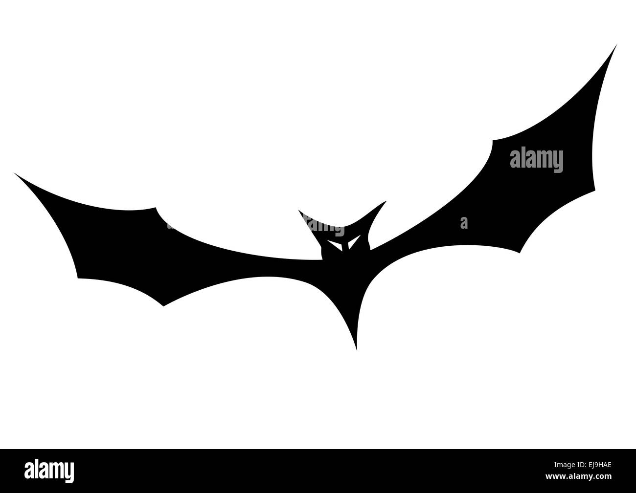 Fledermaus-silhouette Stockfoto