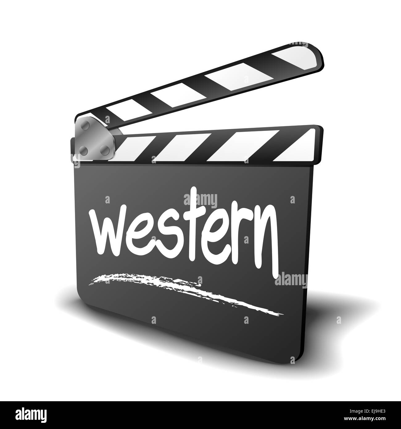 Clapper Board Western Stockfoto