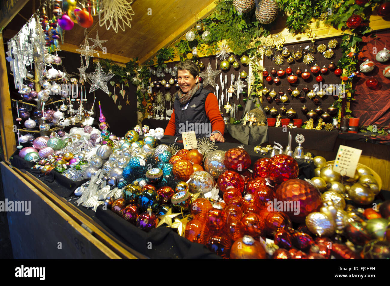 Weihnachtsmarkt in Bayern, Deutschland Stockfoto