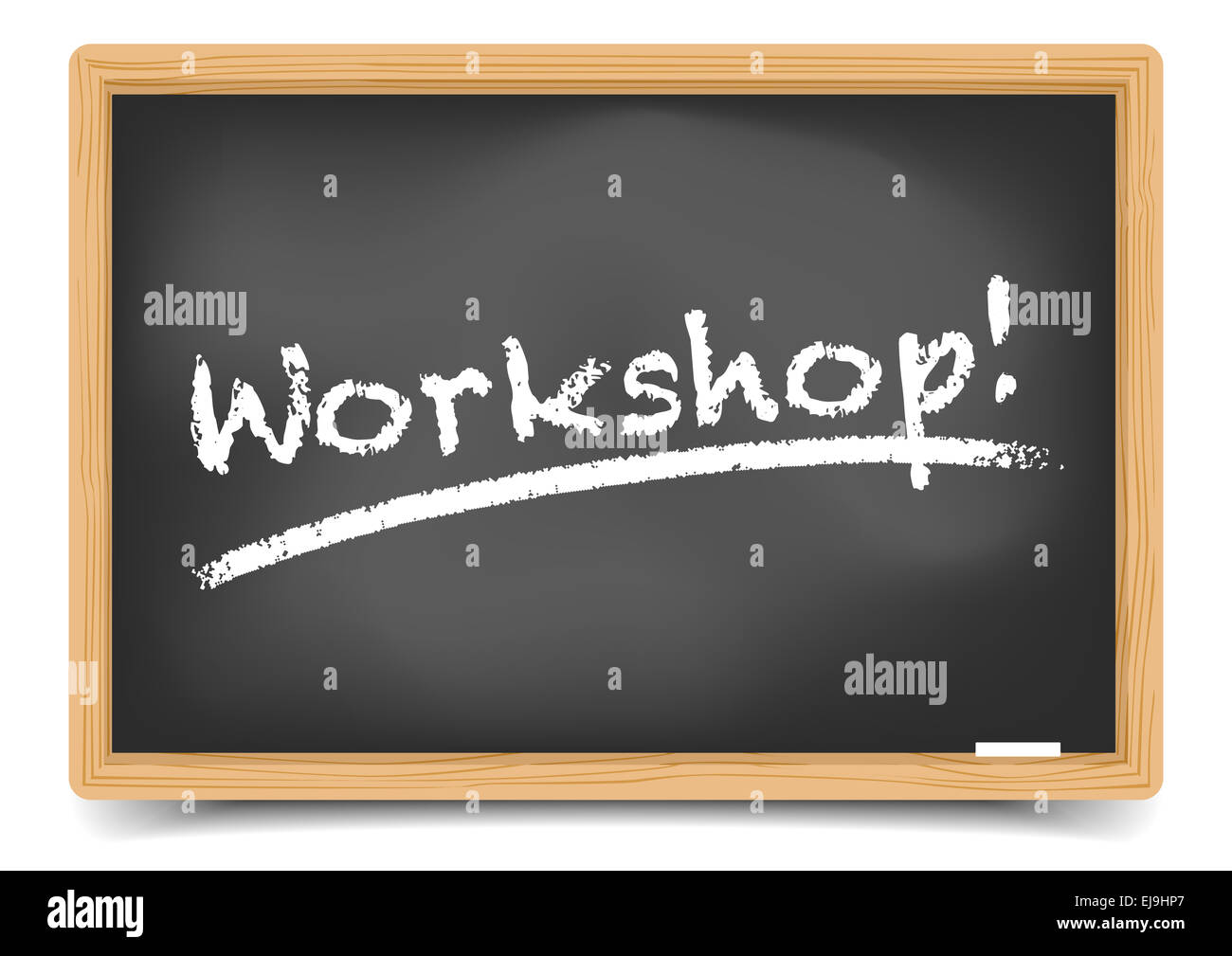 Blackboard-Workshop Stockfoto