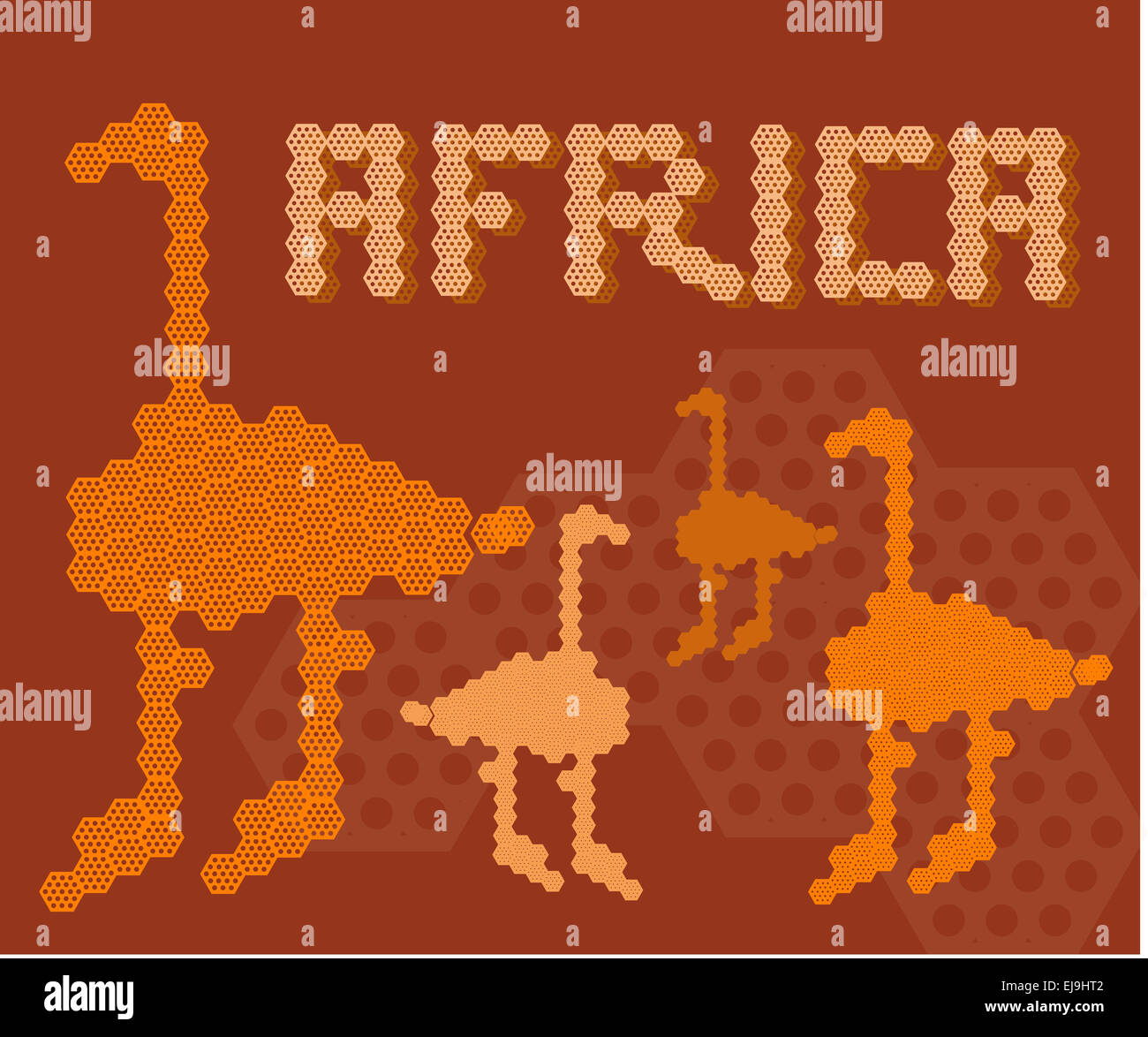 Menschen in Afrika Kontinent tierisches Abenteuer land Stockfoto