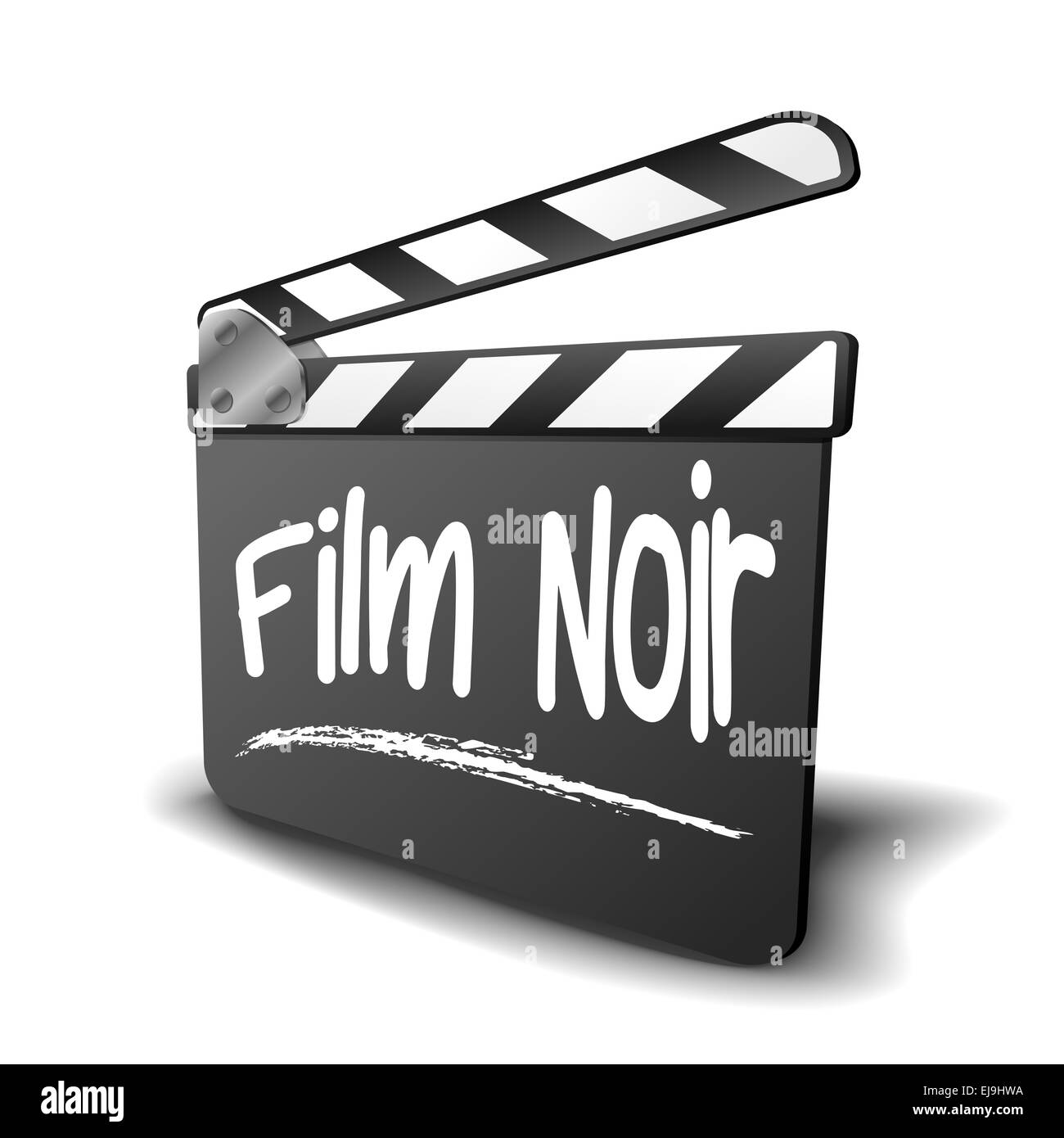 Clapper Board Film Noir Stockfoto