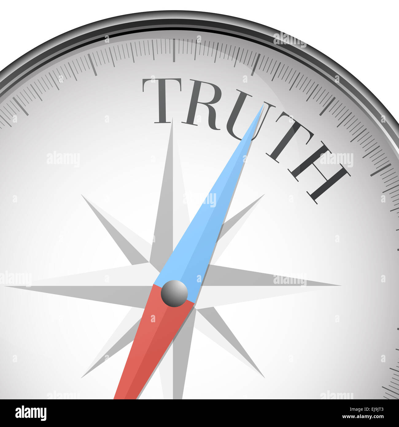 Kompass-Wahrheit Stockfoto