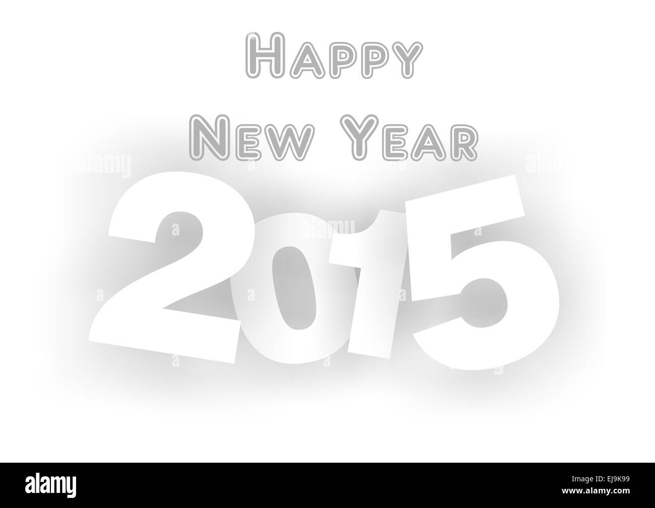 Illustration für glückliches neues Jahr 2015 Stockfoto