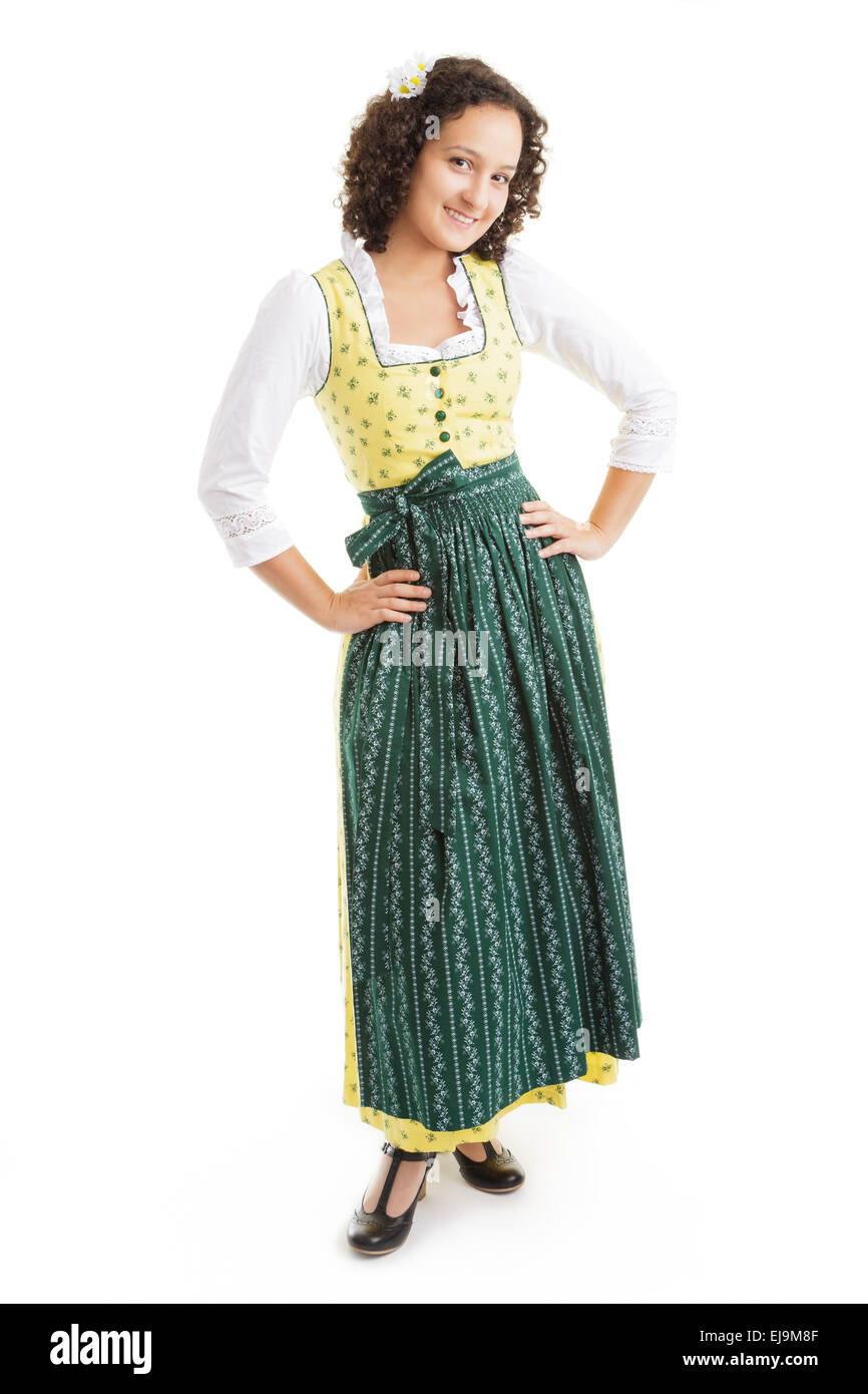 Junge deutsche Dirndl Stockfoto