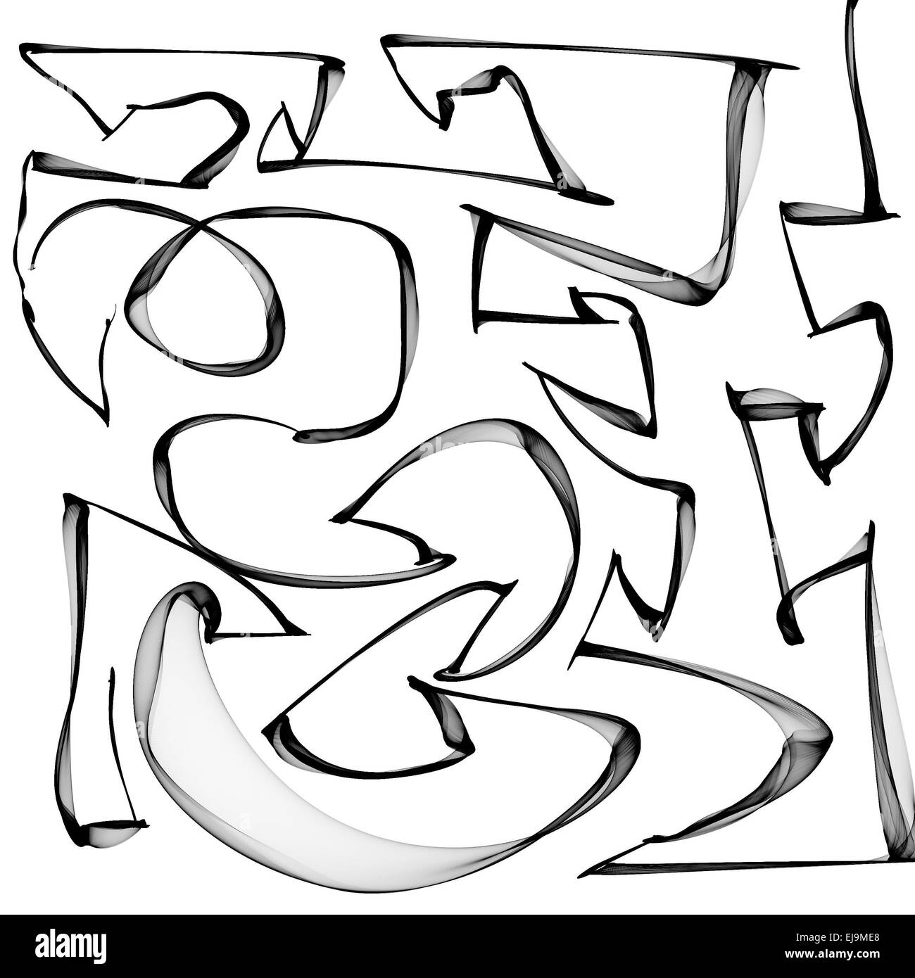Abstrakt, die schwarzen und weißen Hintergrund Stockfoto