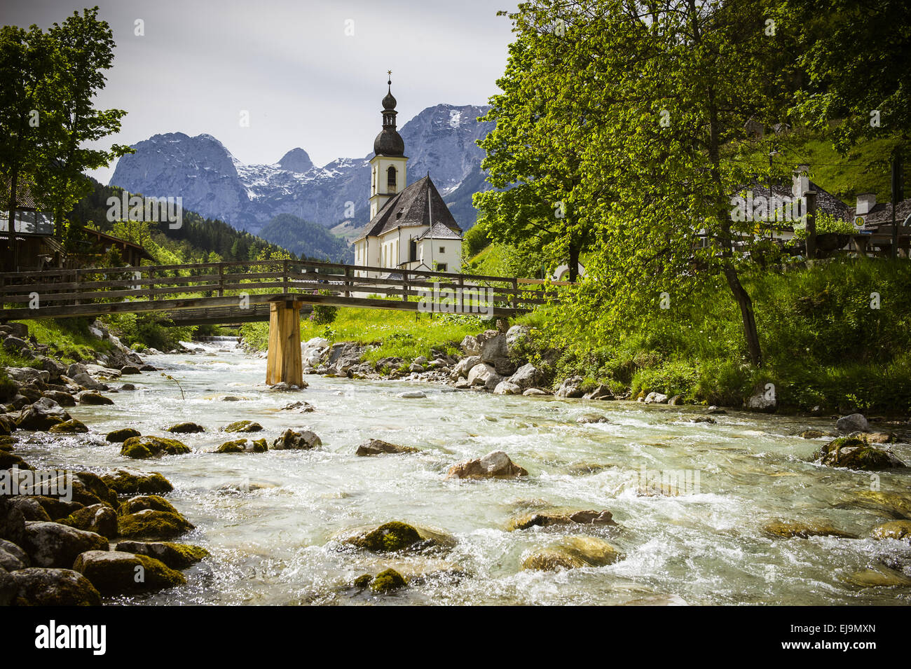 Ramsau bei Berchtesgaden in Bayern Stockfoto