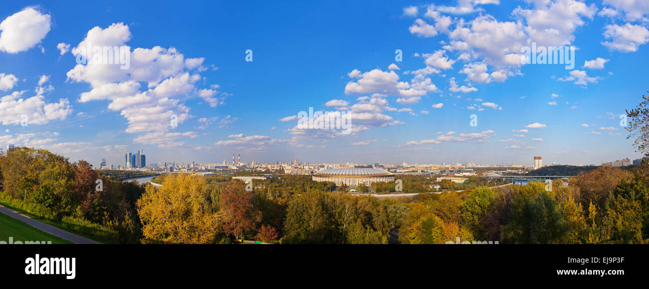 Panorama von Moskau Russland Stockfoto