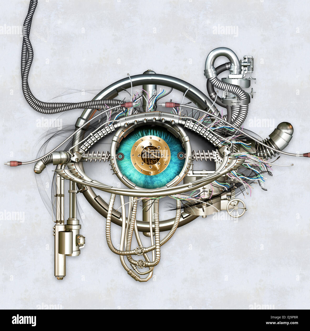 Mechanische Auge Stockfoto