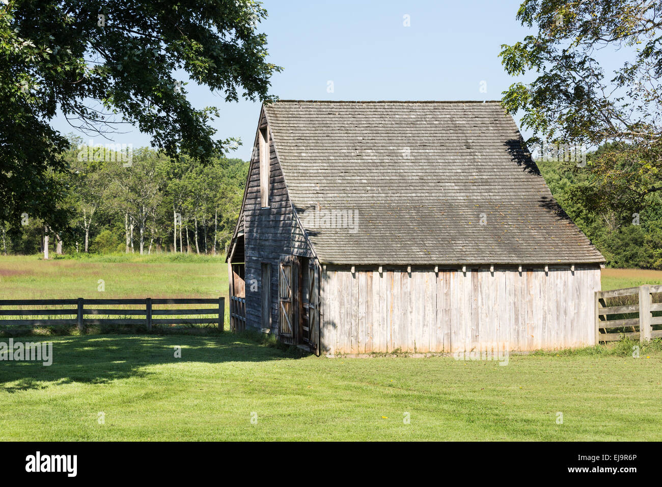 Meeks stabil bei Appomattox park Stockfoto